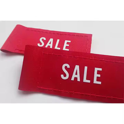 Logo de marque personnalisé Étiquette de vente Étiquette de vêtements Étiquette d'impression sur écran Logo tissé Étiquette