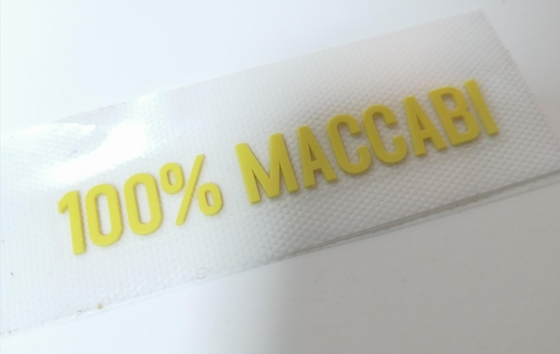 Le transfert de chaleur adapté aux besoins du client par habillement de silicone marque 3D a moulé le logo