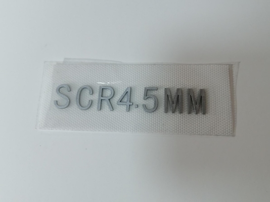 3D a moulé le silicone adapté aux besoins du client Logo For Garment de labels de transfert de chaleur de conception