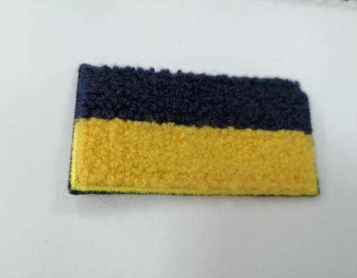 Labels lavables adaptés aux besoins du client de correction de broderie de serviette de transfert de chaleur pour des vêtements