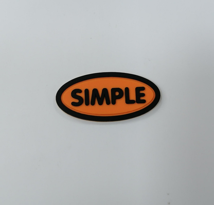 3M Reflective Embossed Custom cousent sur Logo Patches Silicone Badge
