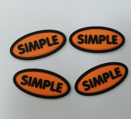 3M Reflective Embossed Custom cousent sur Logo Patches Silicone Badge