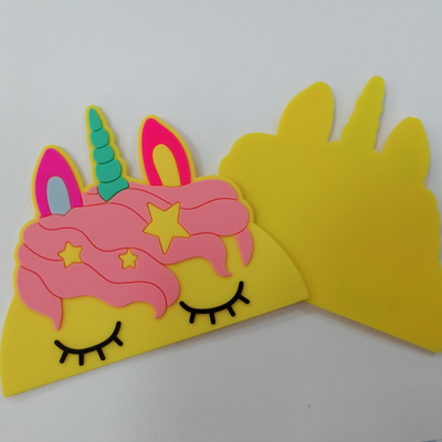 Le transfert de chaleur a adapté le caoutchouc aux besoins du client de silicone de PVC 3D marque l'insigne lavable