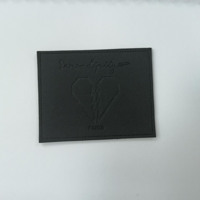 Le label lavable a gravé l'unité centrale en refief en cuir de Microfiber de suède de corrections