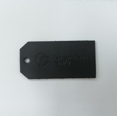 Le label lavable a gravé l'unité centrale en refief en cuir de Microfiber de suède de corrections