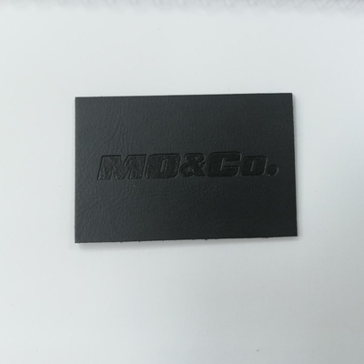 Écologique lavable de relief de label en cuir d'unité centrale de Logo Suede Microfiber