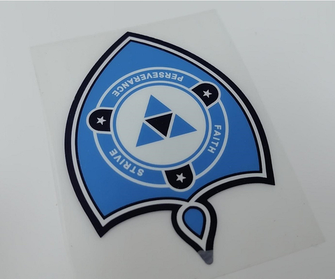 labels de transfert de chaleur de silicone d'impression de l'habillement 3D avec des techniques gravantes en refief