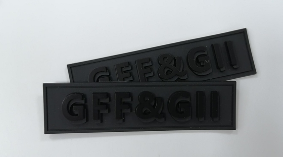 Labels en caoutchouc de silicone de PVC, insigne de transfert de chaleur 3D adapté aux besoins du client