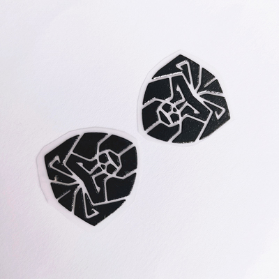 le transfert de chaleur de silicone de vêtement de l'effet 3D marquent la couleur noire animale