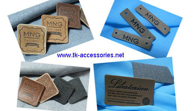 L'escadron de l'Armée de l'Air/marine raccorde des labels de cuir de Faux, corrections militaires faites sur commande de Velcro