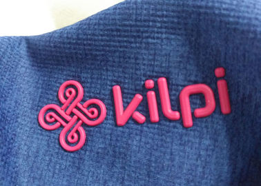 transfe en caoutchouc de relief qui respecte l'environnement de impression fait sur commande de la chaleur de silicone du logo 3d de presse thermique de la chaleur d'habillement de haute qualité de sac