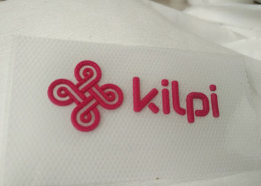 transfe en caoutchouc de relief qui respecte l'environnement de impression fait sur commande de la chaleur de silicone du logo 3d de presse thermique de la chaleur d'habillement de haute qualité de sac