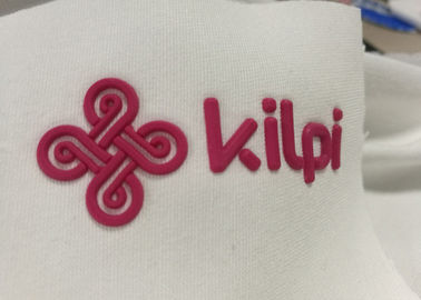 transfe en caoutchouc de relief qui respecte l'environnement de impression fait sur commande de la chaleur de silicone du logo 3d de presse thermique de la chaleur d'habillement de haute qualité de sac