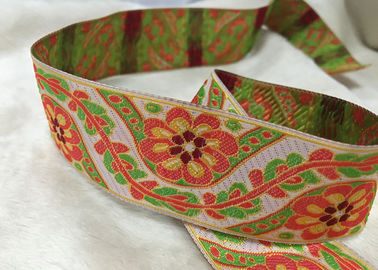 Bandes élastiques de chaussure de modèle de fleur, bande élastique tissée par jacquard pour la ceinture de sous-vêtements