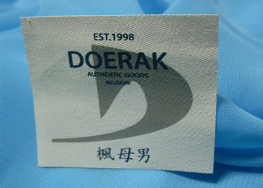 Labels de marque colorés d'habillement de style plat, labels mignons de nom de tissu pour l'habillement