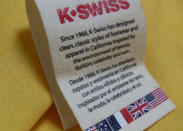 L'écran durable imprimant des labels de Tagless, coutume a imprimé des labels de tissu pour des vêtements/chapeau