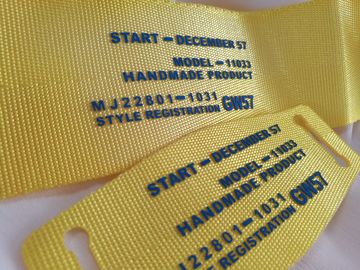 L'écran durable imprimant des labels de Tagless, coutume a imprimé des labels de tissu pour des vêtements/chapeau