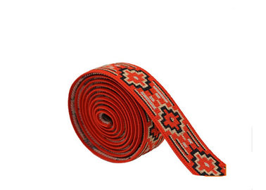 Petit pain plat adapté aux besoins du client de bande élastique de jacquard modelé par couleur pour le chapeau