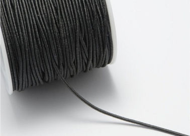 Corde élastique noire qui respecte l'environnement 2mm, corde élastique extensible pour l'habillement