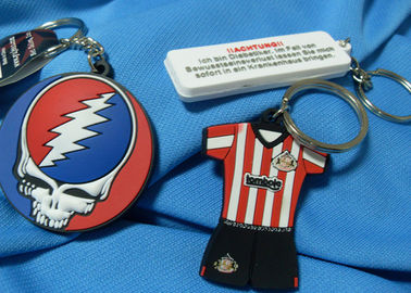 Souvenir promotionnel Keychain de silicone d'articles imprimé par coutume de conception de mode de festival