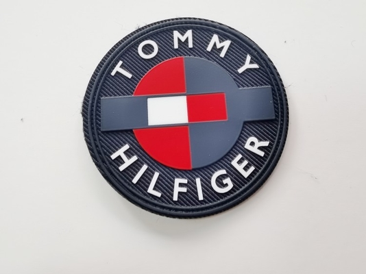 Labels bas d'habillement de sergé de Matte Silicone Logo Printed On dans des couleurs multiples
