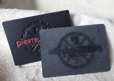 Label faux/véritable cuir de biens de corrections classiques de cuir de relief,