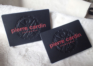 Label faux/véritable cuir de biens de corrections classiques de cuir de relief,