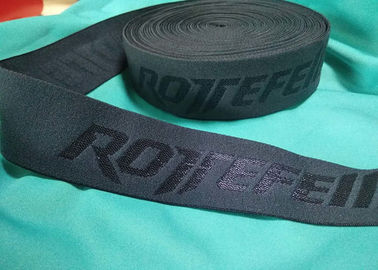 Ceinture non élastique de corde de jacquard de sous-vêtements de relief par Spandex en nylon fait sur commande