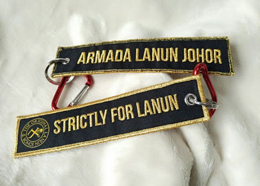 logo Keychains de broderie de l'or 3D de 2.5cm