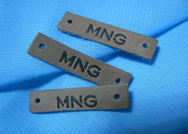 Logo Embossed Real Leather Labels fait sur commande de haute qualité raccorde pour des jeans et des sacs