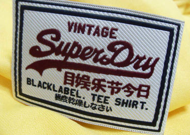 Insignes principaux brodés par noir de veste en cuir de label de cou arrière pour le vêtement