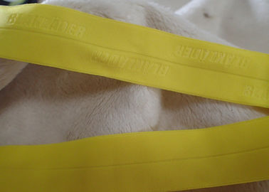 bande élastique de jacquard de 25mm avec le logo gravant en refief pour l'usage extérieur