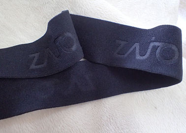 bande élastique de jacquard de 25mm avec le logo gravant en refief pour l'usage extérieur