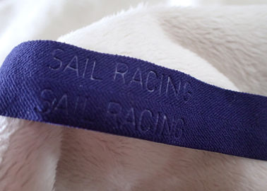 bande élastique de jacquard de 25mm avec le logo gravant en refief pour l'usage extérieur