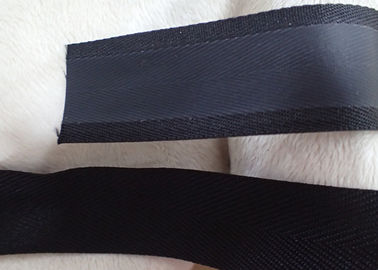 Effet mat de polyester enduisant la bande tissée, couleur non élastique de noir de corde