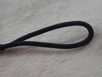 Extracteur noir de tirette avec la corde en nylon avec la fin en caoutchouc pour le vêtement, sac