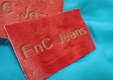 Labels véritables personnalisés et étiquettes de cuir de relief de logo en métal pour des vêtements