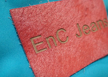 Labels véritables personnalisés et étiquettes de cuir de relief de logo en métal pour des vêtements