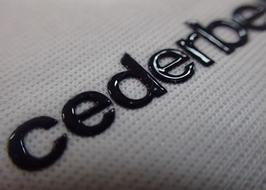 Labels flexibles à haute densité de transfert de chaleur d'impression d'écran avec le logo fait sur commande de nom