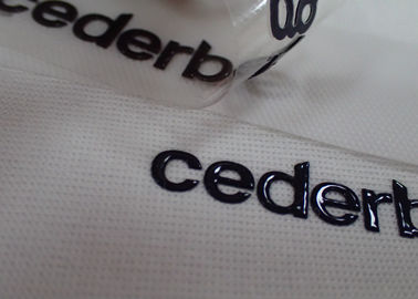Labels flexibles à haute densité de transfert de chaleur d'impression d'écran avec le logo fait sur commande de nom