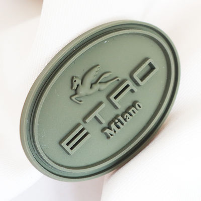 Logo en silicone 3D surélevé personnalisé imprimé sur mesure