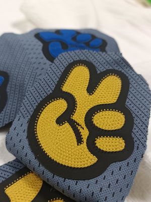 OEKOTEX Logo en relief Patches lavables Patches personnalisés négociables