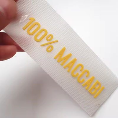 Étiquettes personnalisées en caoutchouc de silicone sans étiquette Transfert thermique avec lettres et chiffres en 3D