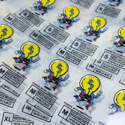 Étiquette de transfert de vêtements de haute qualité sur mesure Étiquette de transfert thermique Logo d'impression en gros