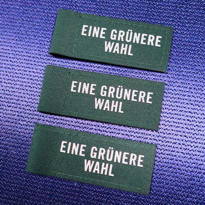 Logo de marque personnalisé Étiquette de vente Étiquette de vêtements Étiquette d'impression sur écran Logo tissé Étiquette