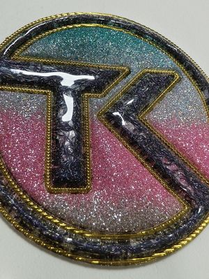 Transfert de chaleur de conception violette Patchs en TPU souple métalliques à effet holographique de couleur arc-en-ciel personnalisés pour jeans