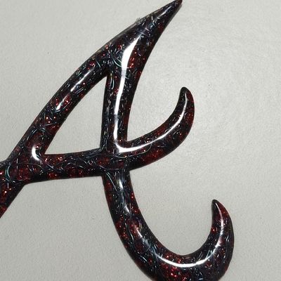 Étiquette de transfert de chaleur métallique rouge pour sac