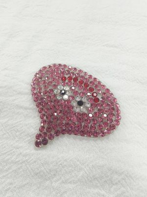 Étiquette d'impression de transfert de chaleur sur mesure autocollant de haute strass Logo de repassage pour T-shirts Chapeaux bricolage cristal