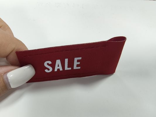 Étiquettes de vente d'encre personnalisées Patchs de vêtements Impression à écran Logo Étiquette tissée