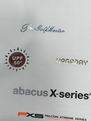 Taille Conception personnalisée De haute qualité Tinte plate Transfert thermique Impression autocollant en silicone Retour rapide